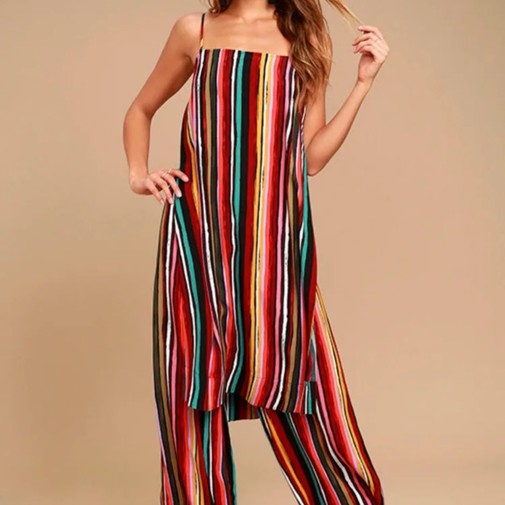 Free People Ruby Multi Striped two piece set XS